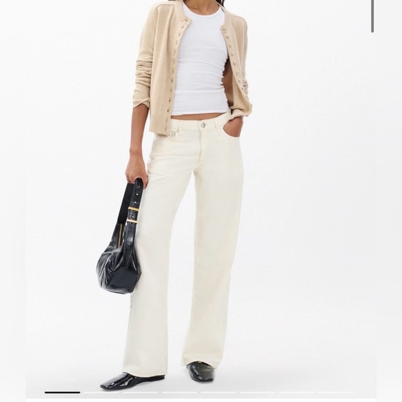 rag & bone Denim - rag & bone Off-White Flare Jeans